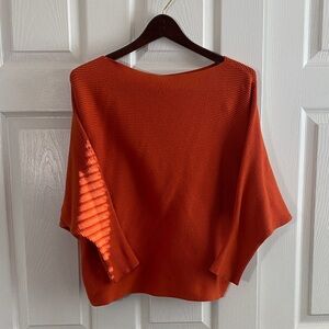 Philosophy Vibrant 1X plus Orange Poncho top